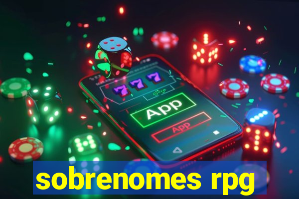 sobrenomes rpg